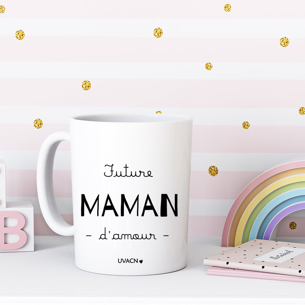Cadeau Future Maman - Mug personnalisé par UVACN – Un Vœu à Chaque Nœud
