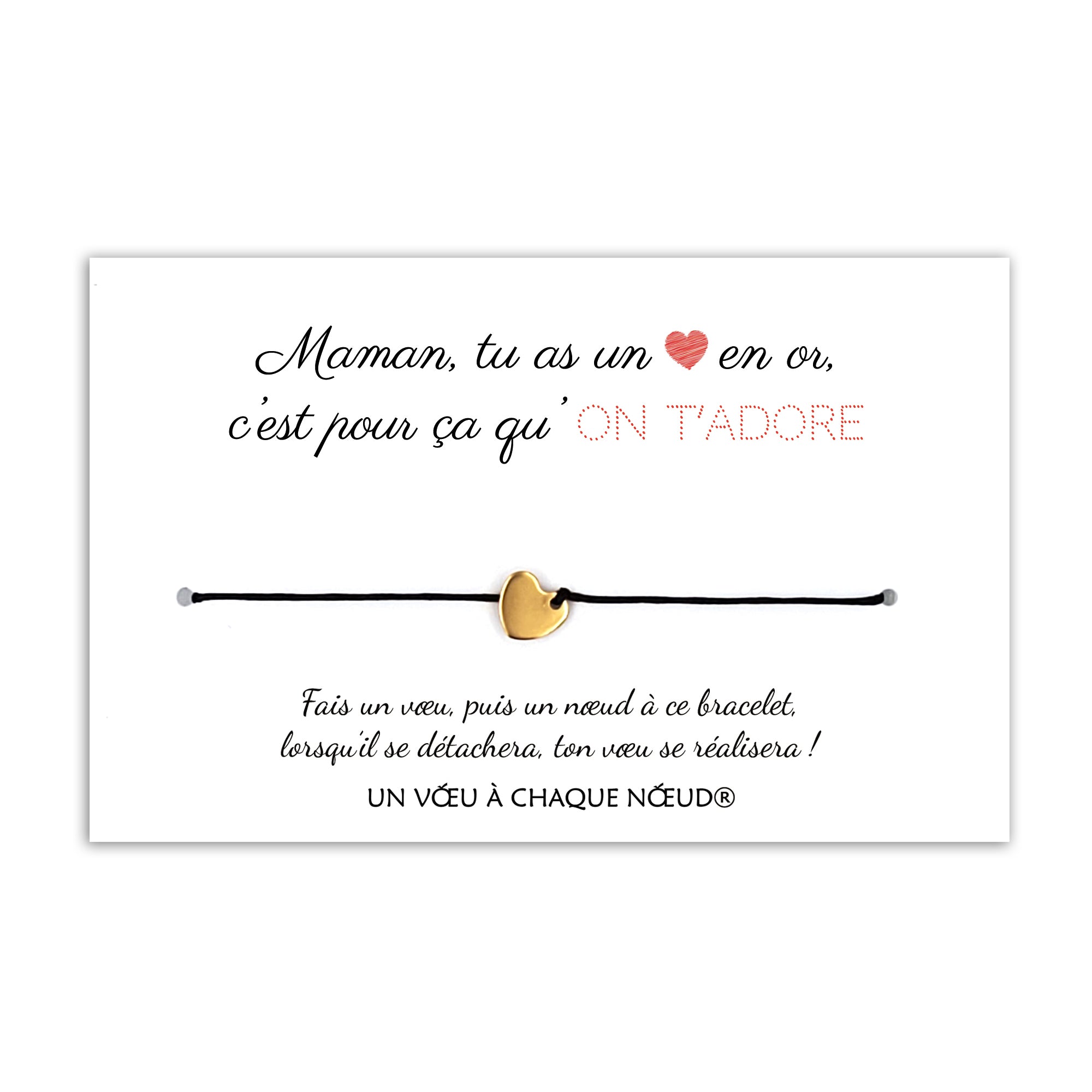Cadeau Beau-père Bracelet porte-bonheur + Carte par UVACN – Un Vœu à Chaque  Nœud
